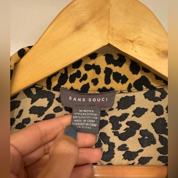 SANS SOUCI LEOPARD WRAP DRESS - Picture 4 of 5